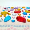 Stone diamond, colorful starry sky, square diamond, plum blossom, children's creative decorative stickers, DIY crystal stickers, acrylic diamond details Picture